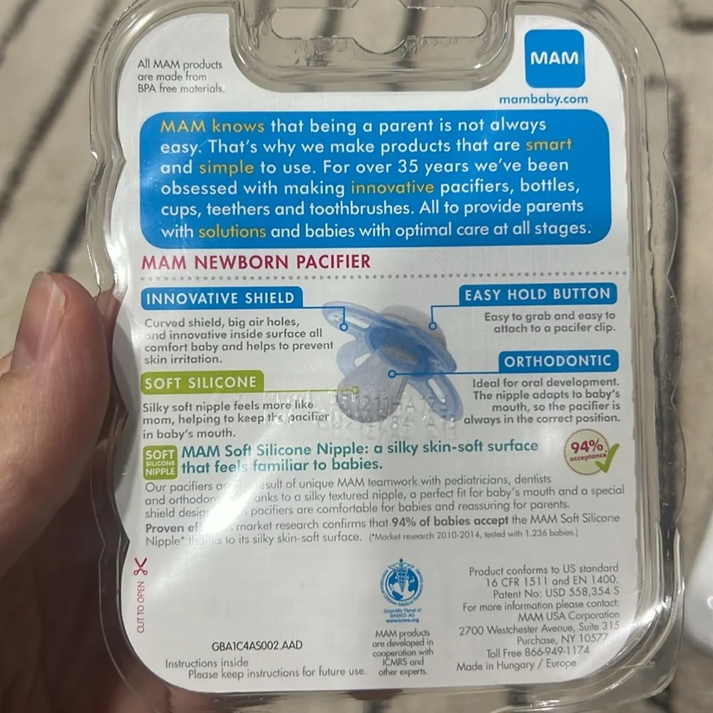 Mam pacifiers set of 3